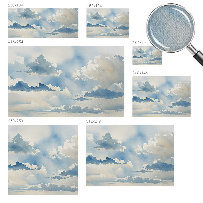 3D fotobehang Hemelse wolken