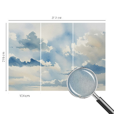 3D fotobehang Hemelse wolken