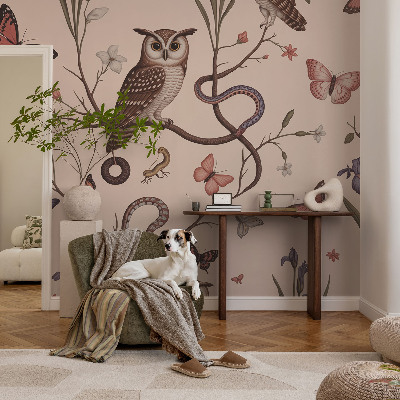 Fotobehang kinderkamer Uil natuur