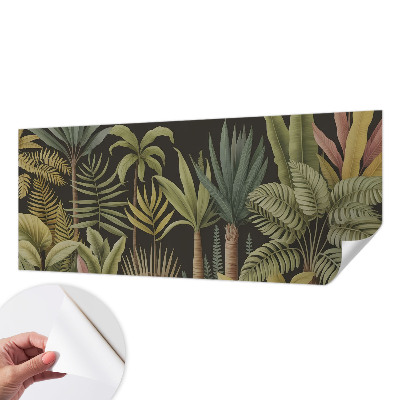Fotobehang voor kinderkamer met een tropische junglemotief