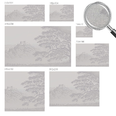 Fotobehang babykamer Kasteellandschap