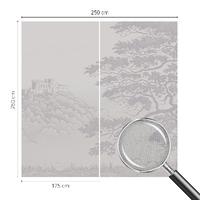 Fotobehang babykamer Kasteellandschap