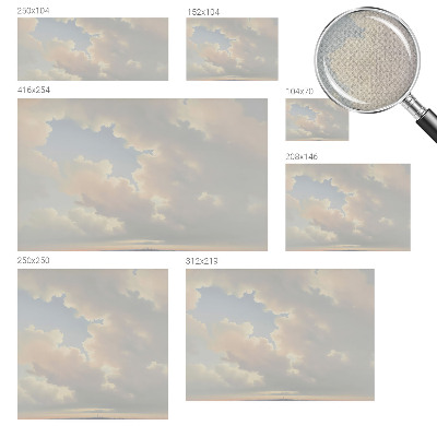 Zelfklevend fotobehang met een pastelgekleurde hemel