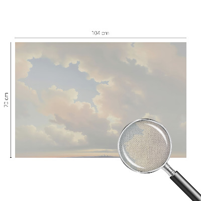 Zelfklevend fotobehang met een pastelgekleurde hemel