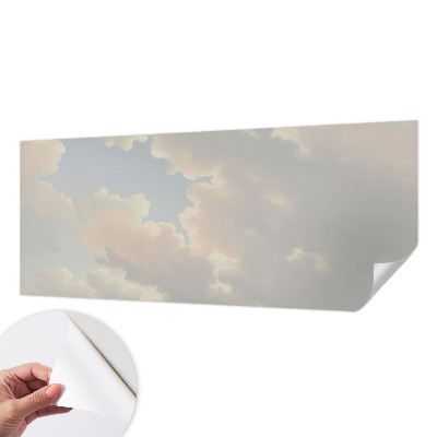 Zelfklevend fotobehang met een pastelgekleurde hemel