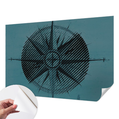 3D fotobehang Scheepskompas