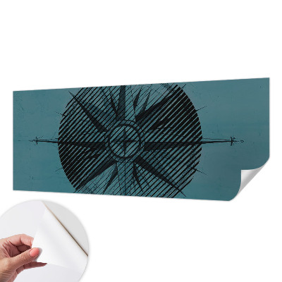 3D fotobehang Scheepskompas