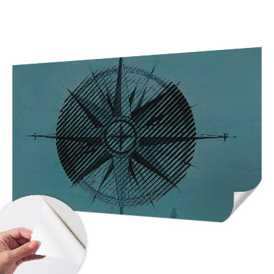 3D fotobehang Scheepskompas