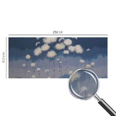 Foto behang voor de kinderkamer Witte paardenbloemen