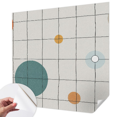 Fotobehang voor de kinderkamer met gekleurde cirkels