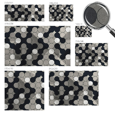 Fotobehang babykamer met geometrische cirkels