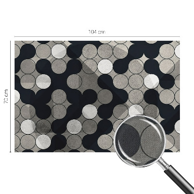 Fotobehang babykamer met geometrische cirkels