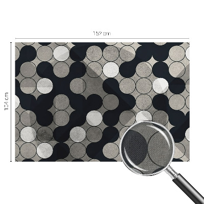 Fotobehang babykamer met geometrische cirkels