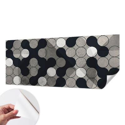Fotobehang babykamer met geometrische cirkels