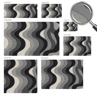 Fotobehang tienerkamer Grijze golven