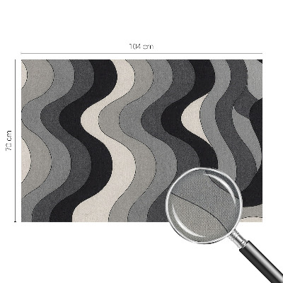 Fotobehang tienerkamer Grijze golven