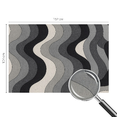 Fotobehang tienerkamer Grijze golven