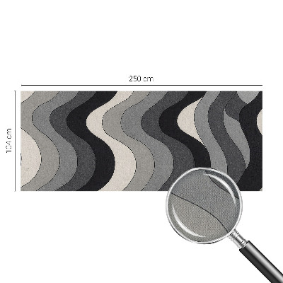 Fotobehang tienerkamer Grijze golven