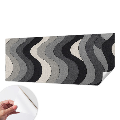 Fotobehang tienerkamer Grijze golven