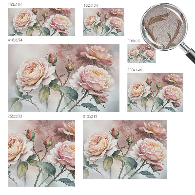 Zelfklevend fotobehang Pastel rozen