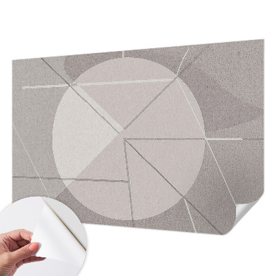 Foto behang voor de keuken met een abstract geometrisch ontwerp