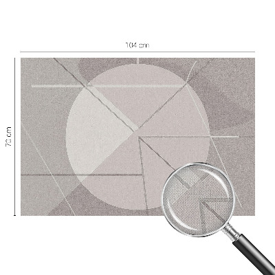 Foto behang voor de keuken met een abstract geometrisch ontwerp