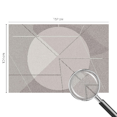 Foto behang voor de keuken met een abstract geometrisch ontwerp