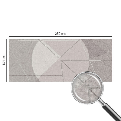 Foto behang voor de keuken met een abstract geometrisch ontwerp