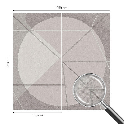Foto behang voor de keuken met een abstract geometrisch ontwerp