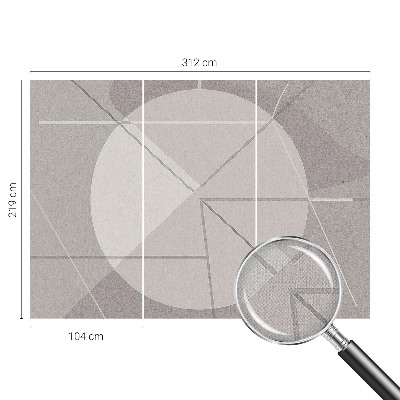 Foto behang voor de keuken Abstracte geometrie