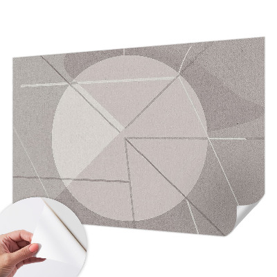 Foto behang voor de keuken met een abstract geometrisch ontwerp