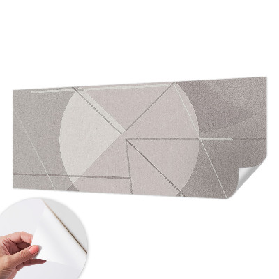 Foto behang voor de keuken met een abstract geometrisch ontwerp