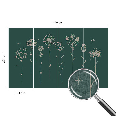 Fotobehang zelfklevend Subtiele bloemen
