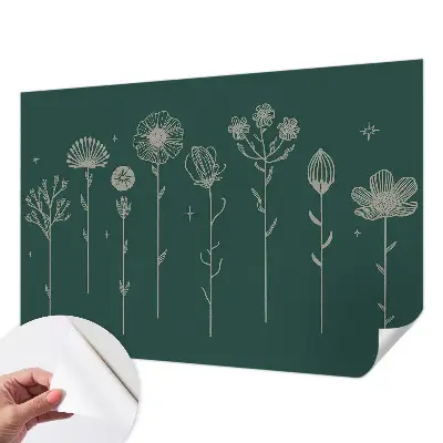 Fotobehang zelfklevend met een subtiel bloemenpatroon