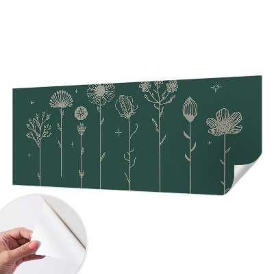 Fotobehang zelfklevend met een subtiel bloemenpatroon