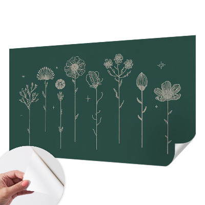 Fotobehang zelfklevend met een subtiel bloemenpatroon