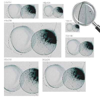 Zelfklevende behangsticker Groene cirkels