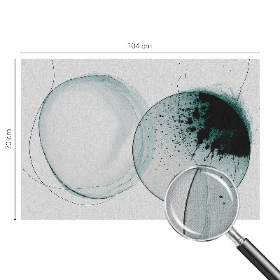 Zelfklevende behangsticker Groene cirkels