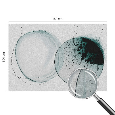 Zelfklevende behangsticker Groene cirkels