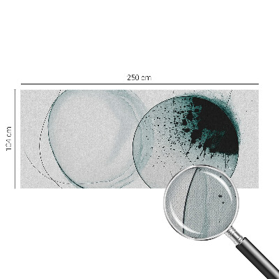 Zelfklevende behangsticker Groene cirkels