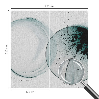 Zelfklevende behangsticker Groene cirkels