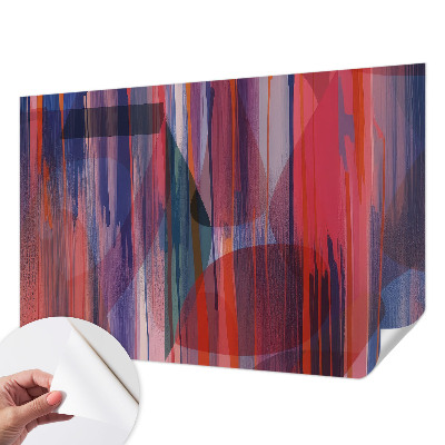 Zelfklevend fotobehang op maat met regenboogstrepen