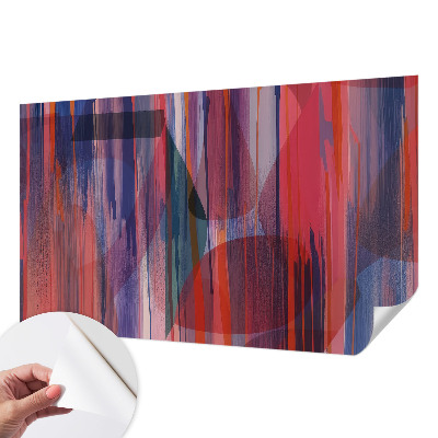 Zelfklevend fotobehang op maat met regenboogstrepen