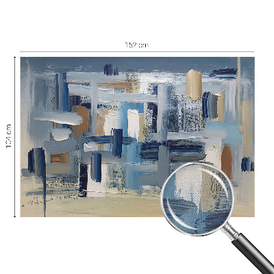 Fotobehang voor kinderkamer met abstracte penselen als decoratie