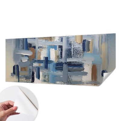 Fotobehang voor kinderkamer met abstracte penselen als decoratie