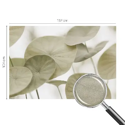 Fotobehang tienerkamer met een natuurlijke en elegante uitstraling