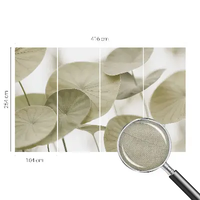 Fotobehang tienerkamer met een natuurlijke en elegante uitstraling