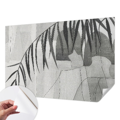 Fotobehang voor de kinderkamer met een abstracte palmboom als motief