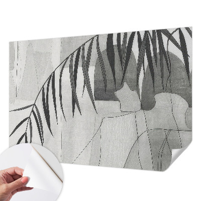 Fotobehang voor de kinderkamer met een abstracte palmboom als motief