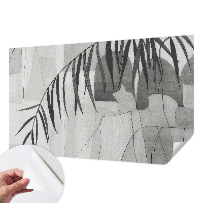 Fotobehang voor de kinderkamer met een abstracte palmboom als motief